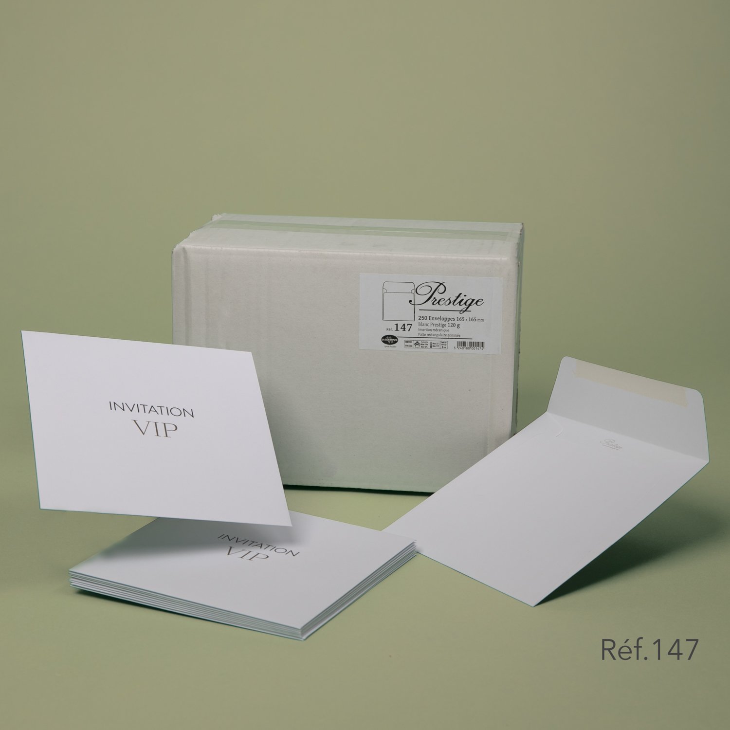 Enveloppes 165x165 - Méca Prestige (Boîte de 500 ex) - Envel'offset