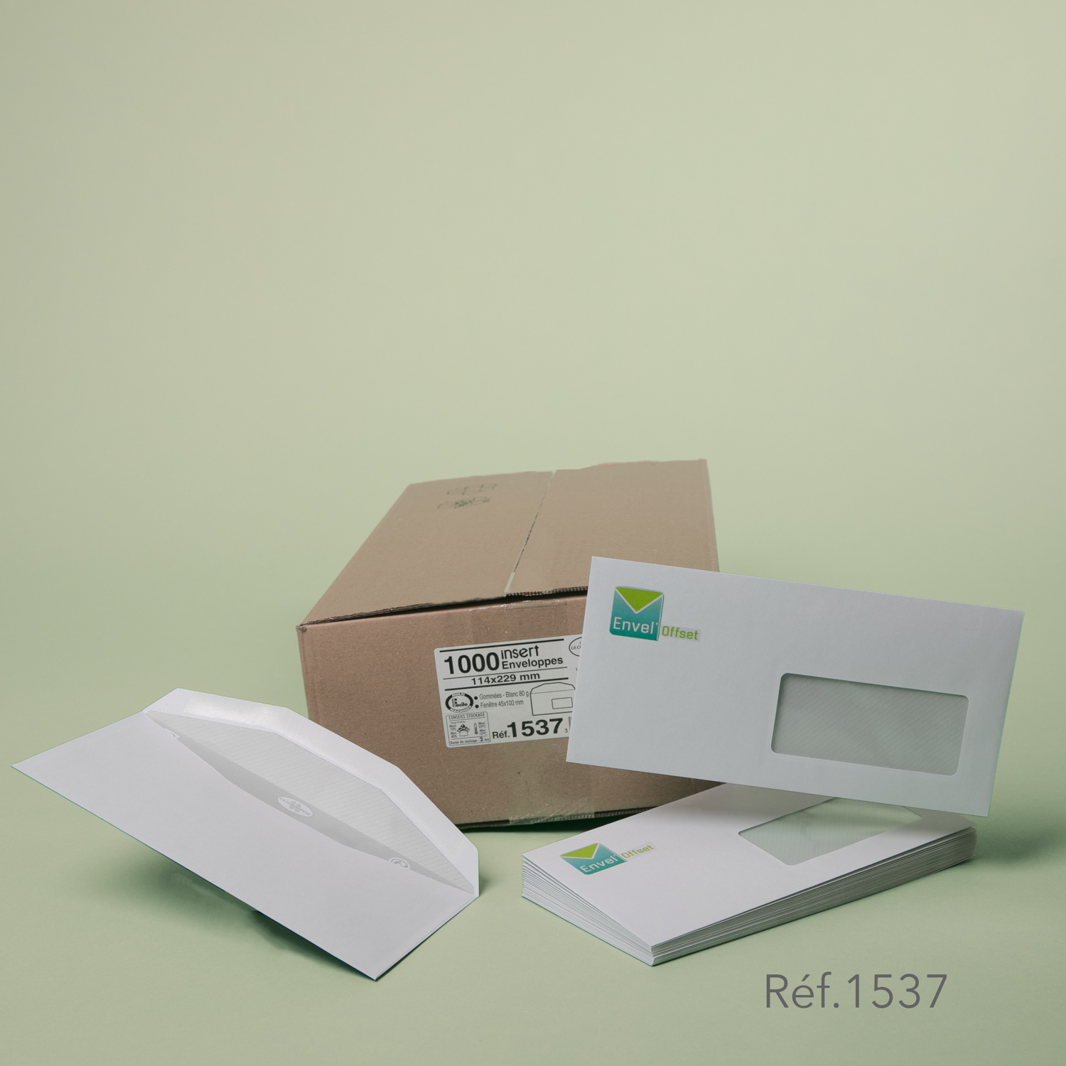 Enveloppes 165x165 - Méca Prestige (Boîte de 500 ex) - Envel'offset
