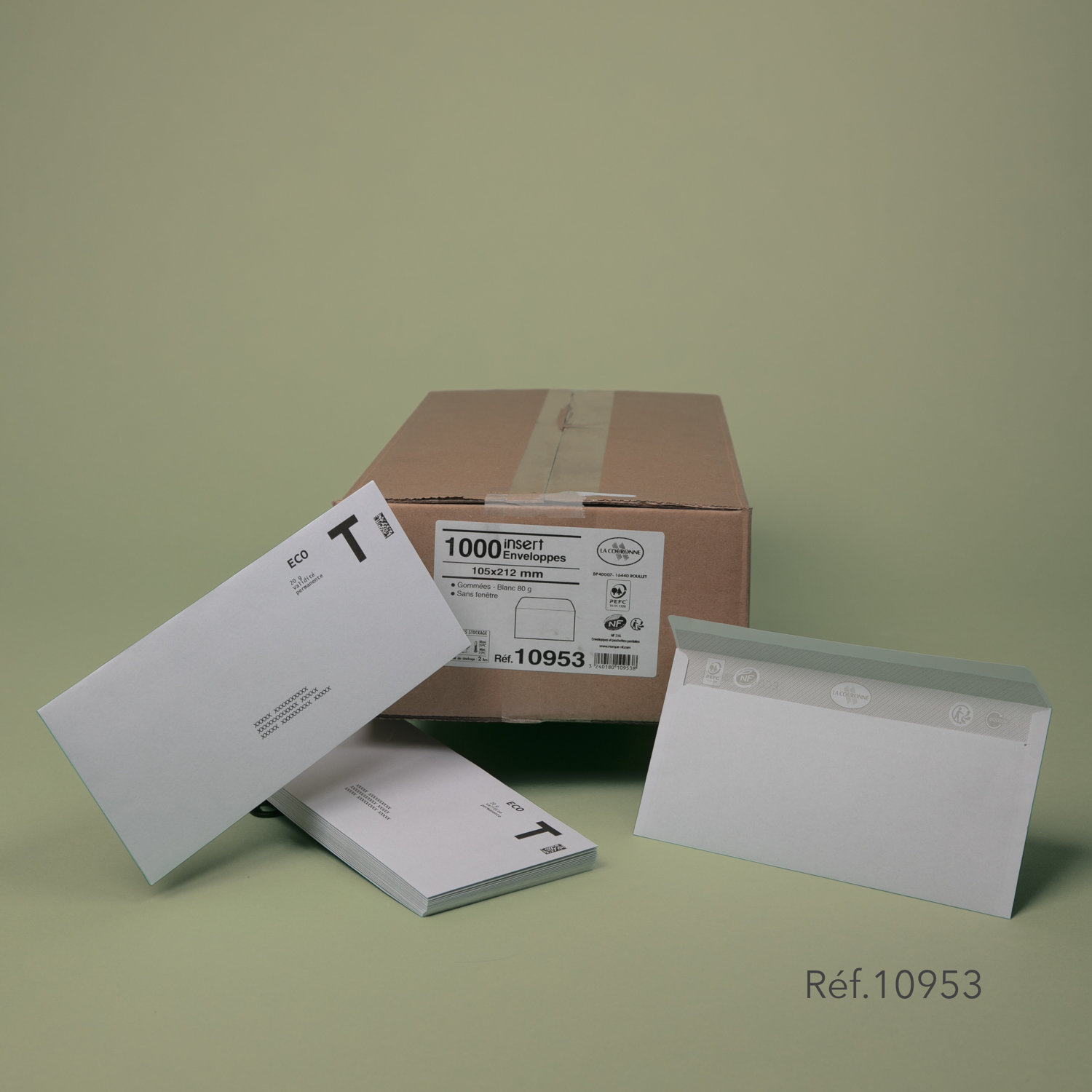 1000 Enveloppes Kraft format (21) 120x180 mm 72g/m² Sans fenêtre -  digitaldesk