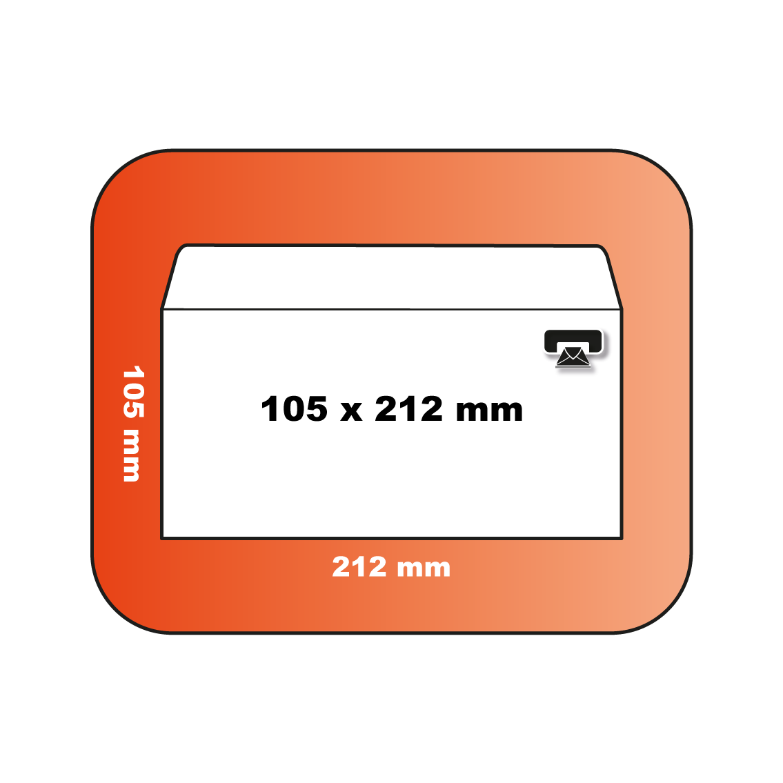 1000 Enveloppes Kraft format (21) 120x180 mm 72g/m² Sans fenêtre -  digitaldesk